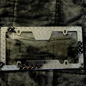 Half Evil License Plate